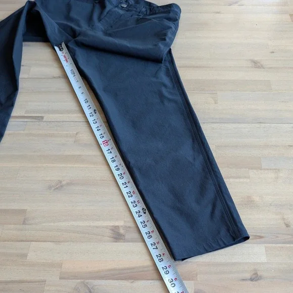 Lululemon ABC Pants Mens Size 32 Black Slim Fit Technical Fabric - Picture 6 of 8